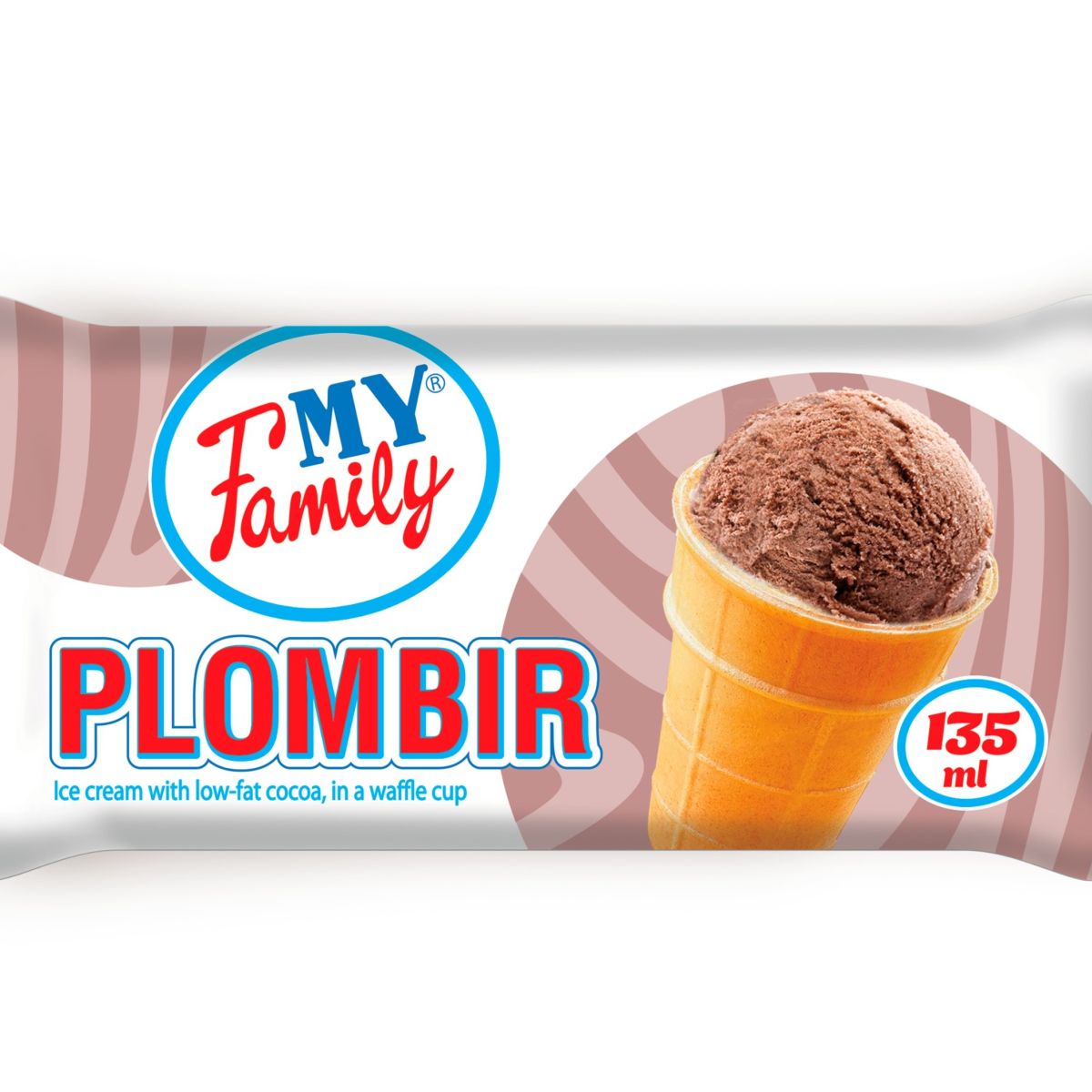 Gelato "Plombir" con cacao