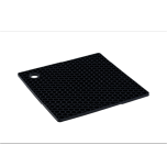 Descanso de Panela Quadrado de Silicone Preto - 17 x 17cm - WECK