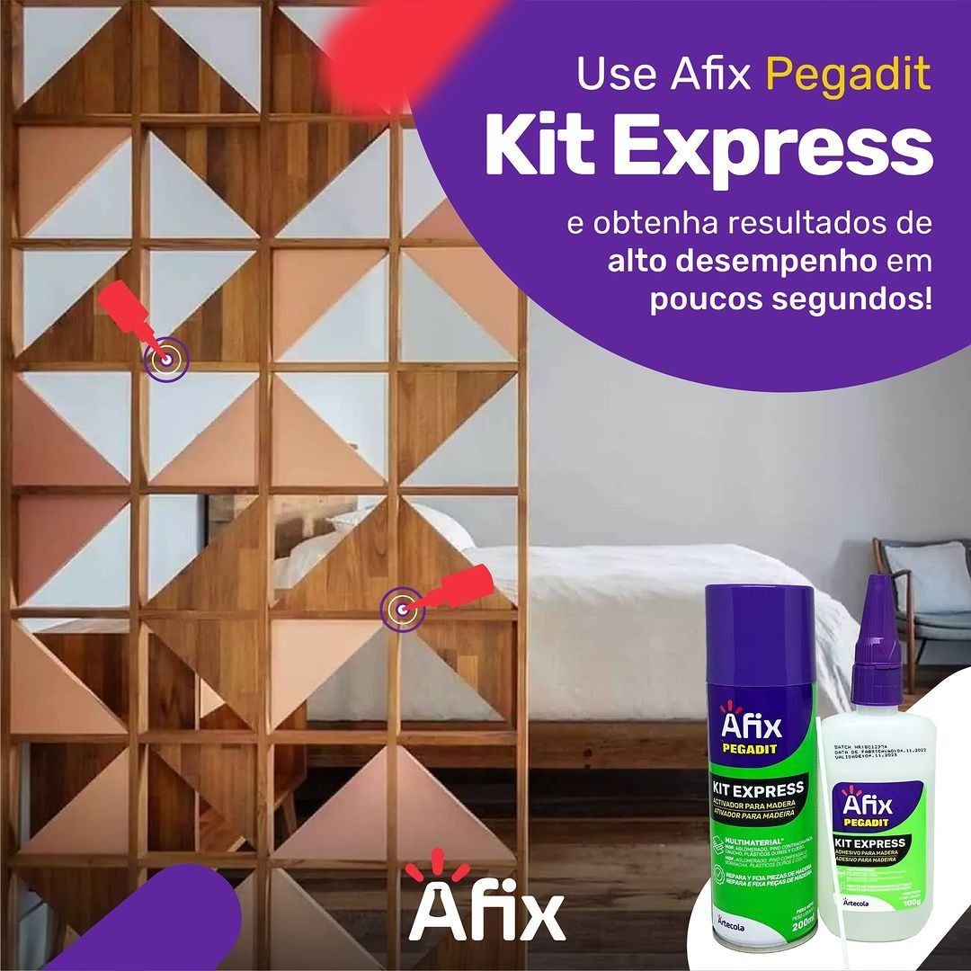 AFIX KIT EXPRESS ADESIVO E ATIVADOR