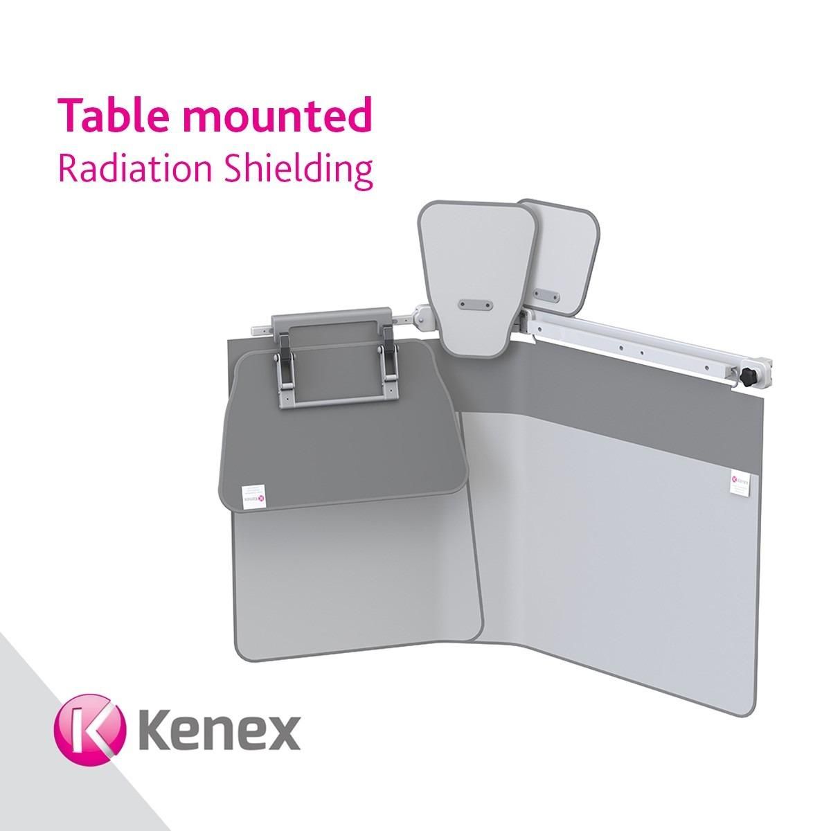 Table mounted shielding for the lower body