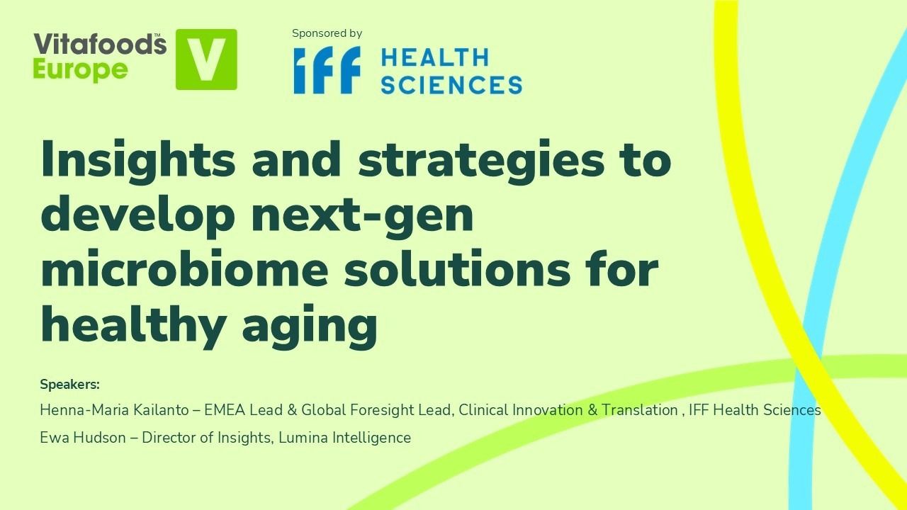 Insights and strategies to develop next-gen microbiome solutions for healthy aging