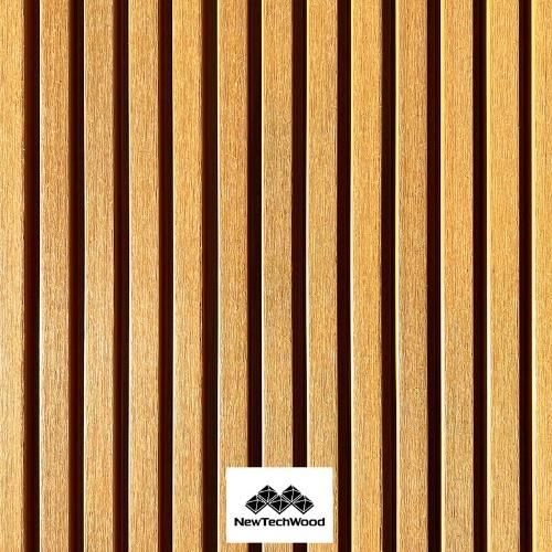 NEWTECHWOOD BARDAGE BOIS COMPOSITE BROSSÉ - RED CEDAR SUR FOND NOIR - UH156 34*185*3500 - CERTIFIÉ FSC 100%