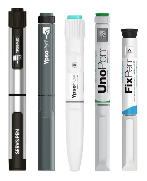 Pen injectors (prefilled and reusable)