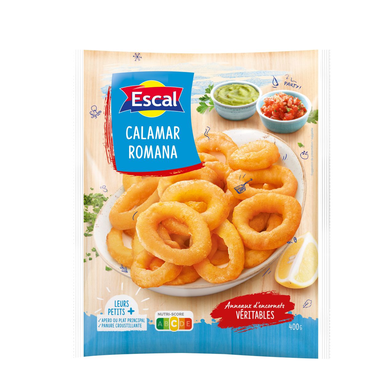 Calamar Romana, baked squid rings, 400g or 700g, also available as glutenfree option