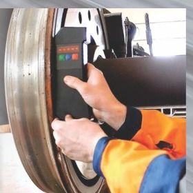 Medidor portátil de bitola de rodeiros