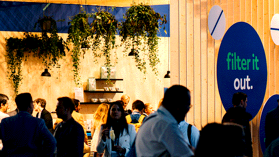 Happy hour at the eyeo booth