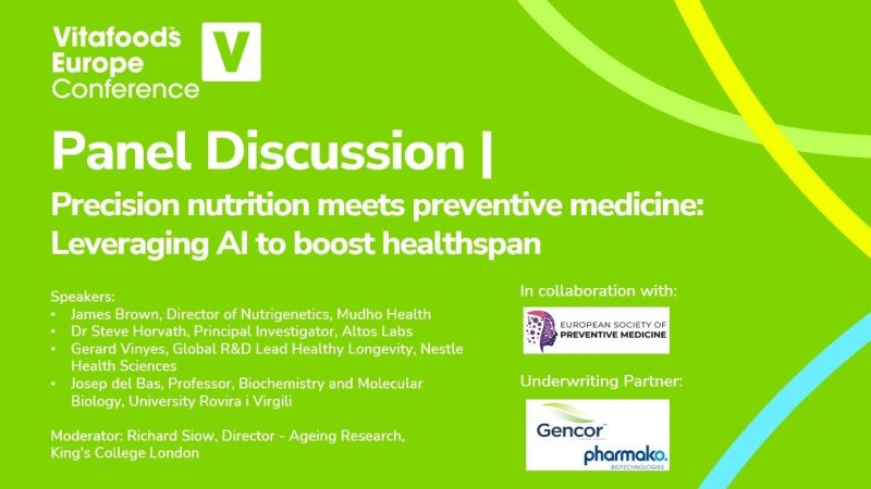 Panel Discussion | Precision nutrition meets preventive medicine: Leveraging AI to boost healthspan