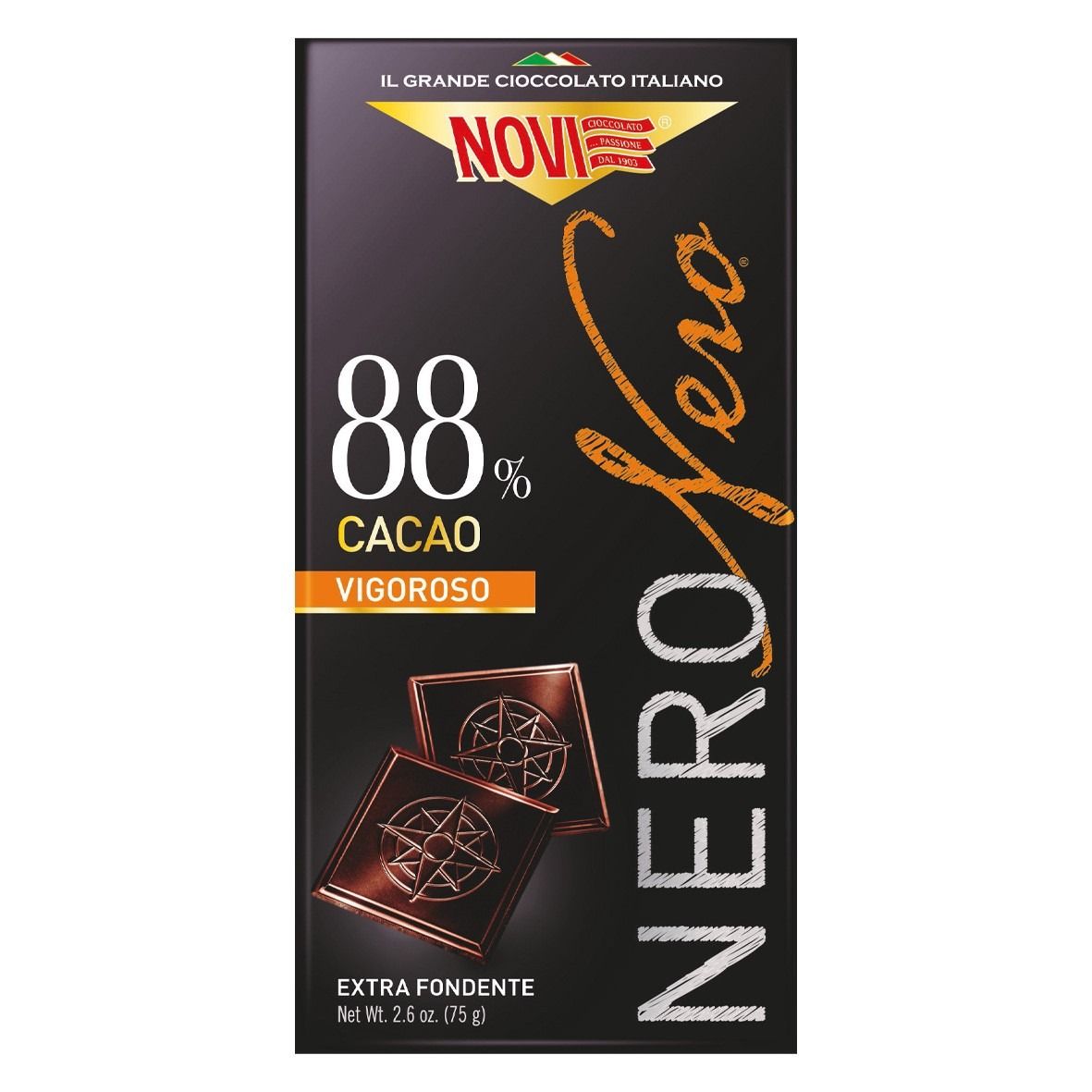 Novi Nero Nero 88% Cacao - Tavoletta 75g