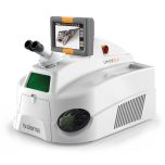 LM-DT,  manual laser welding system with microscope and integrated monitor for operator training.