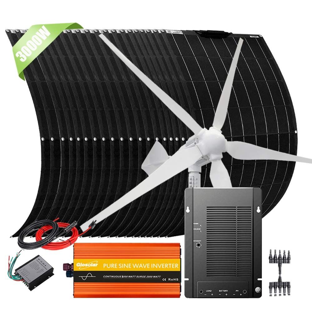 EcoBreeze 5kW Wind Turbine with Hybrid Inverter