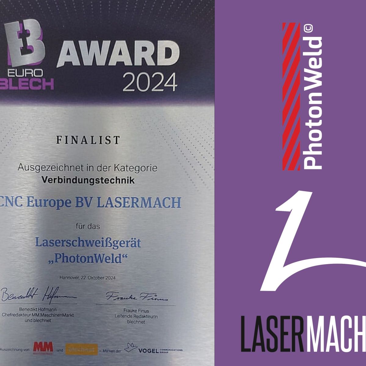 Award Finaliste EuroBlech 2024