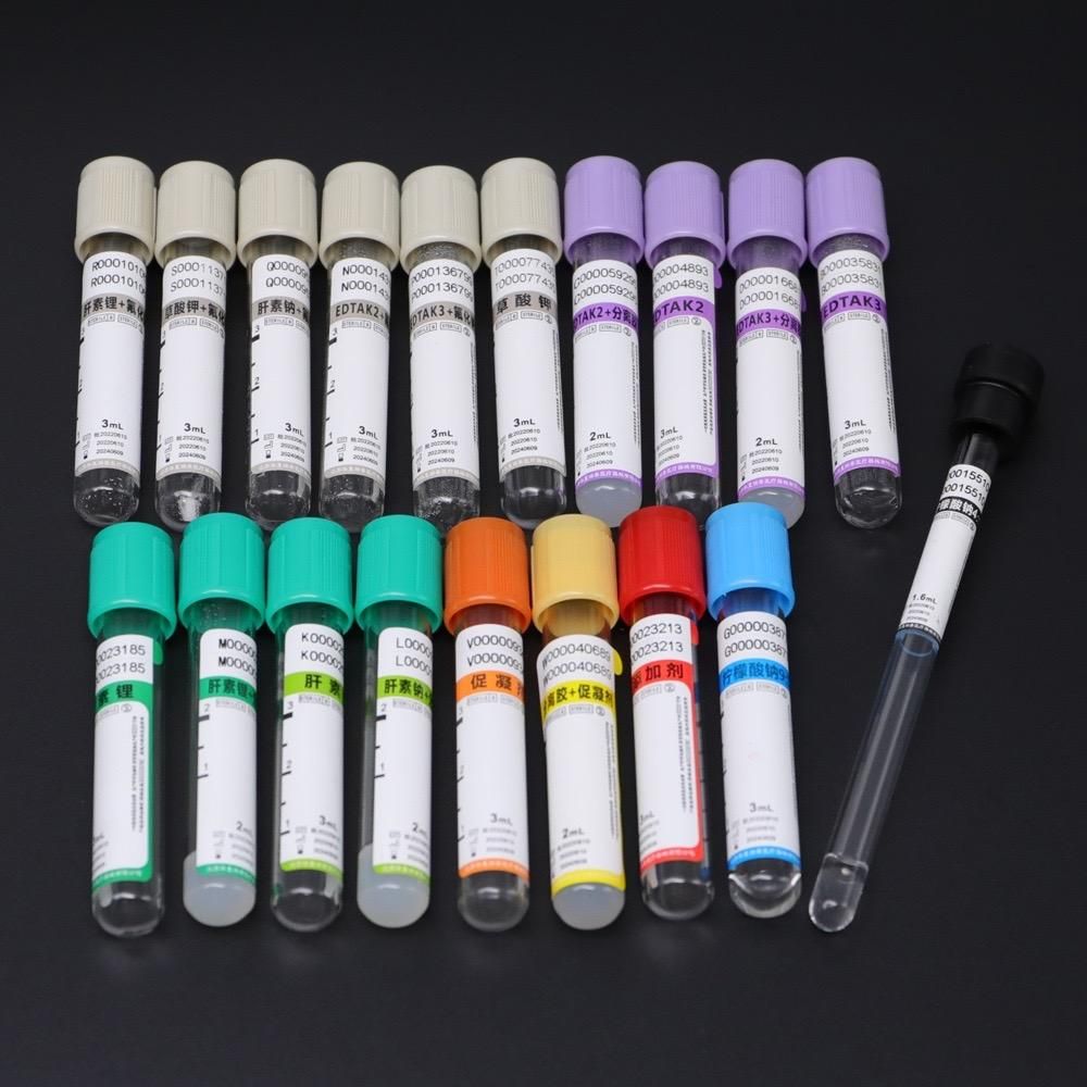 Vacuum blood collection tubes