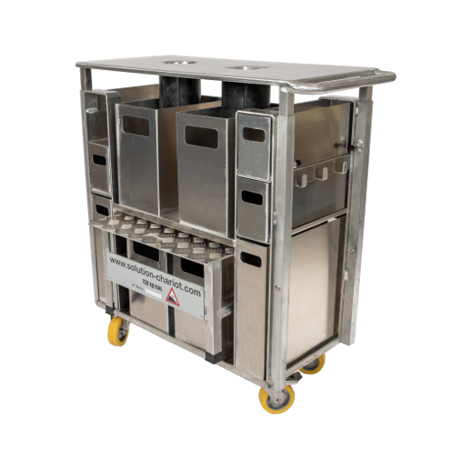 Chariot JASMIN, chariot de travail ergonomique non mécanisé