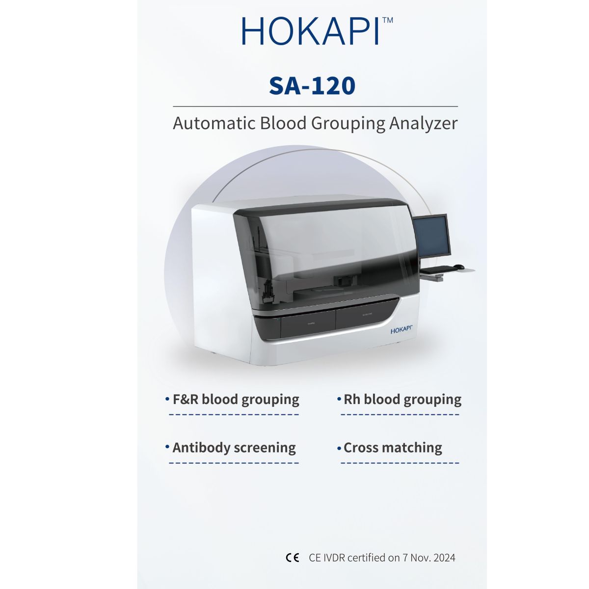 Automatic Blood Grouping Analyzer SA-120