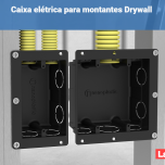 Caixa Elétrica para Montantes Drywall Nanoplastic