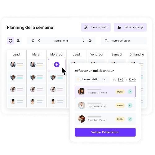 Create job assignment schedules