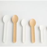 ACCESSORIES: Paper straws 100% biodegradable and Paper spoons 100% biodegradable