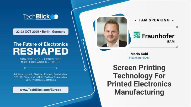 Fraunhofer IFAM - Screen Printing Technology For Printed Electronics Manufacturing