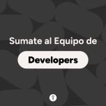 Sumate al Equipo Developers