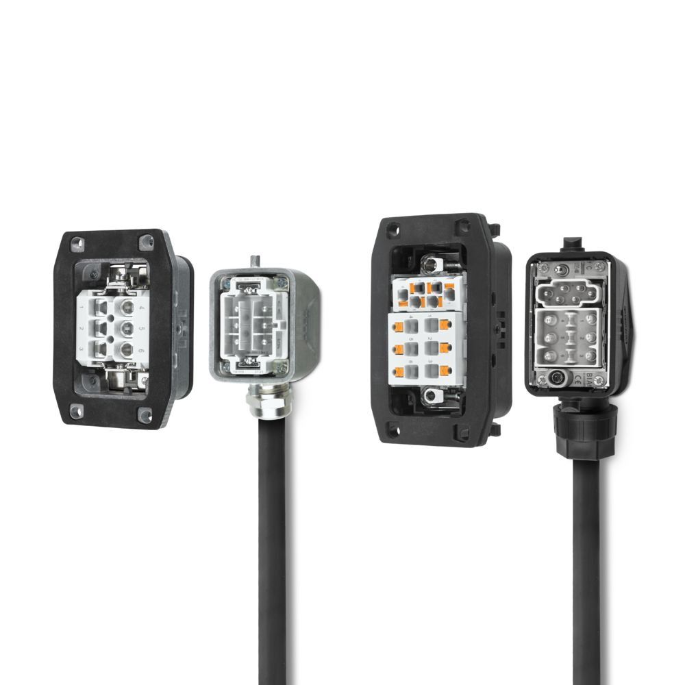 Betrouwbare overdracht van energie, data en signalen met heavy-duty connectoren