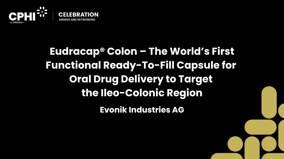 EUDRACAP® colon – The world’s first functional ready-to-fill capsule for oral drug delivery to target the ileo-colonic region