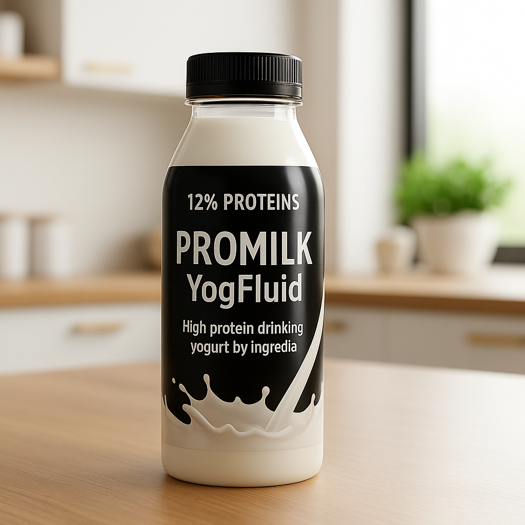 Low fat very high protein drinking yogurt with Promilk Yogfluid