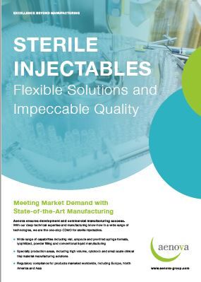 Aenova Sterile Fill Finish & PFS manufacturing