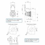 Fecho Lingueta com Frontal Redondo