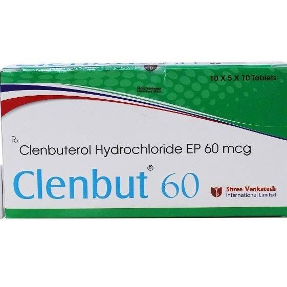 Clenbuterol Hydrochloride 60 mcg - Clenbut 60