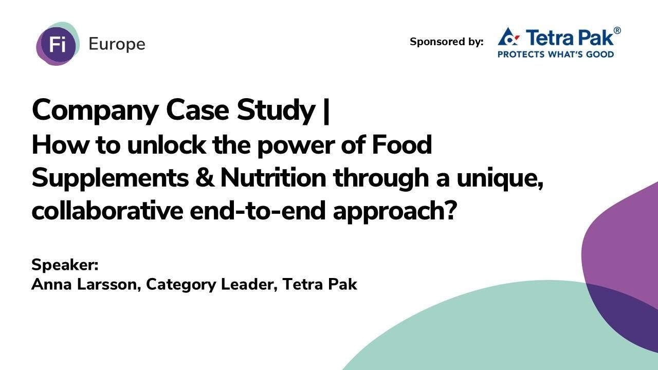 Company Case Study | How to unlock the power of Food Supplements & Nutrition through a unique, collaborative end-to-end approach?