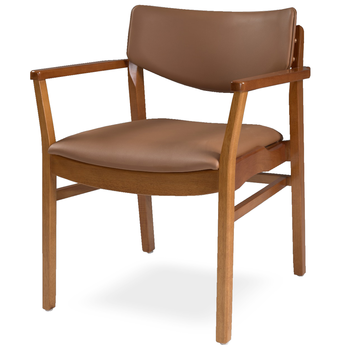 Poltrona Neo Bangkok Encosto em Tela estofado e Encosto em Madeira