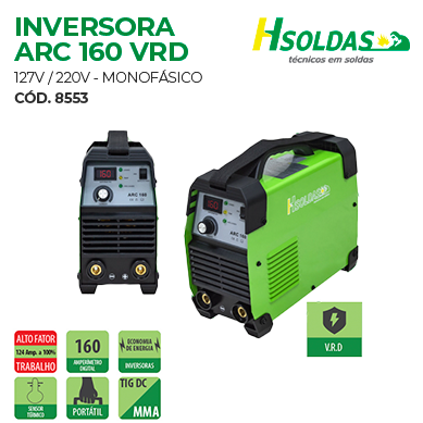 INVERSORA ARC 160 VRD