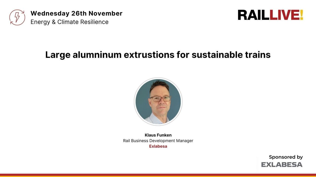 Large aluminium extrusions for sustainable trains