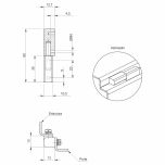 Dobradiça Externa em Inox 316 com Abertura de 120°/180°