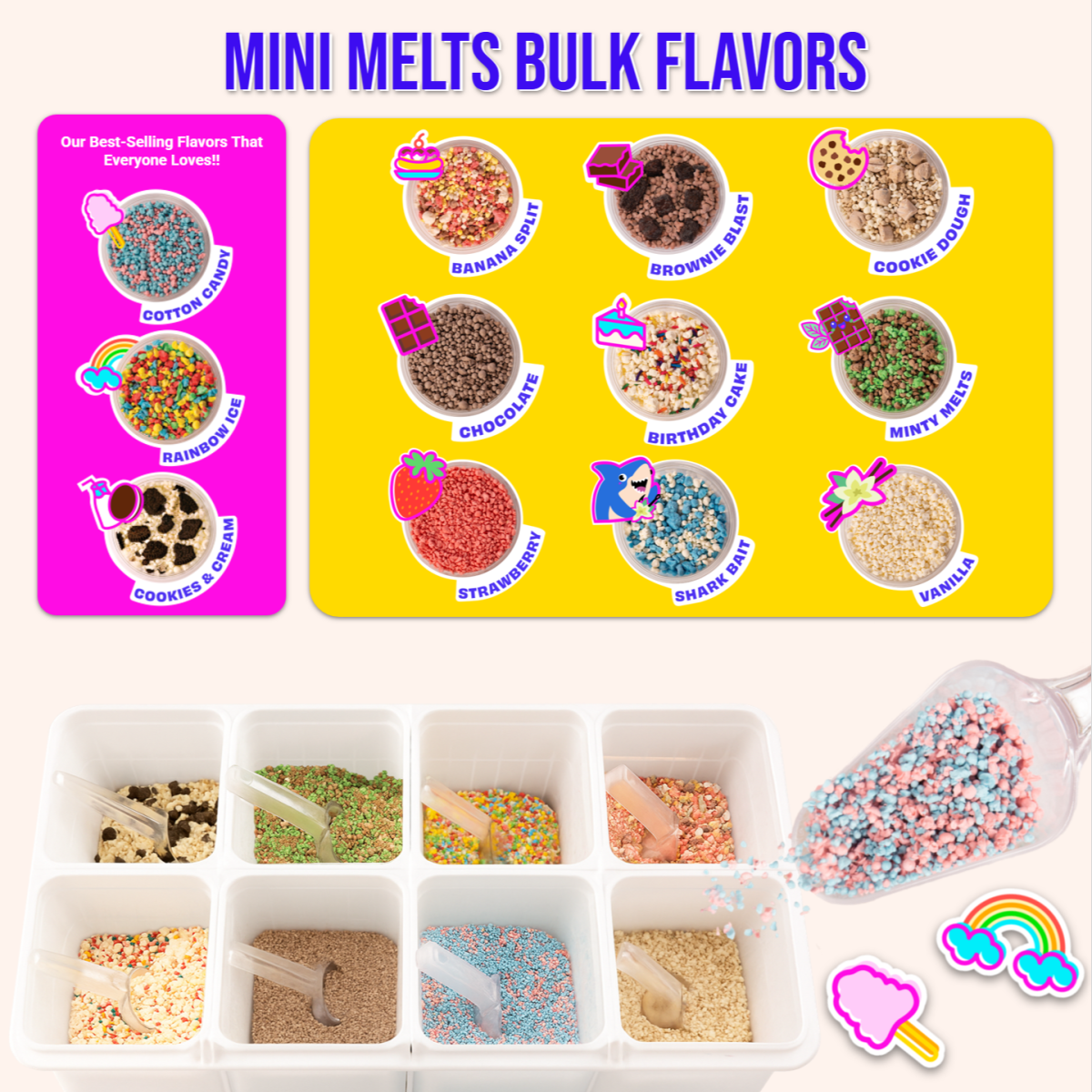 Product Types - Precup & Bulk Mini Melts Ice Cream
