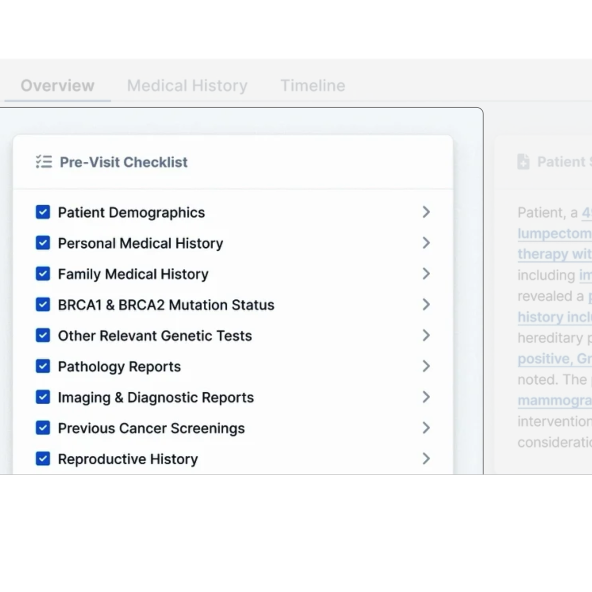 Configurable Checklists
