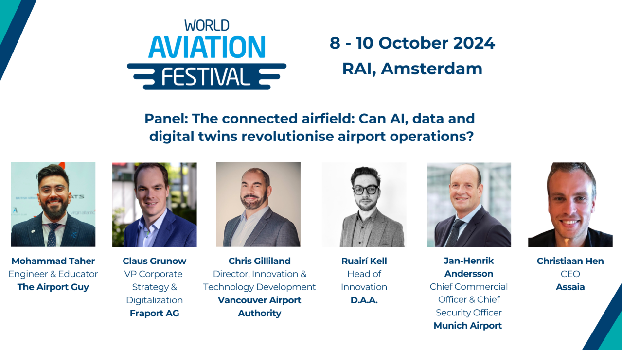 Panel: The connected airfield: Can AI, data and digital twins revolutionise airport operations?