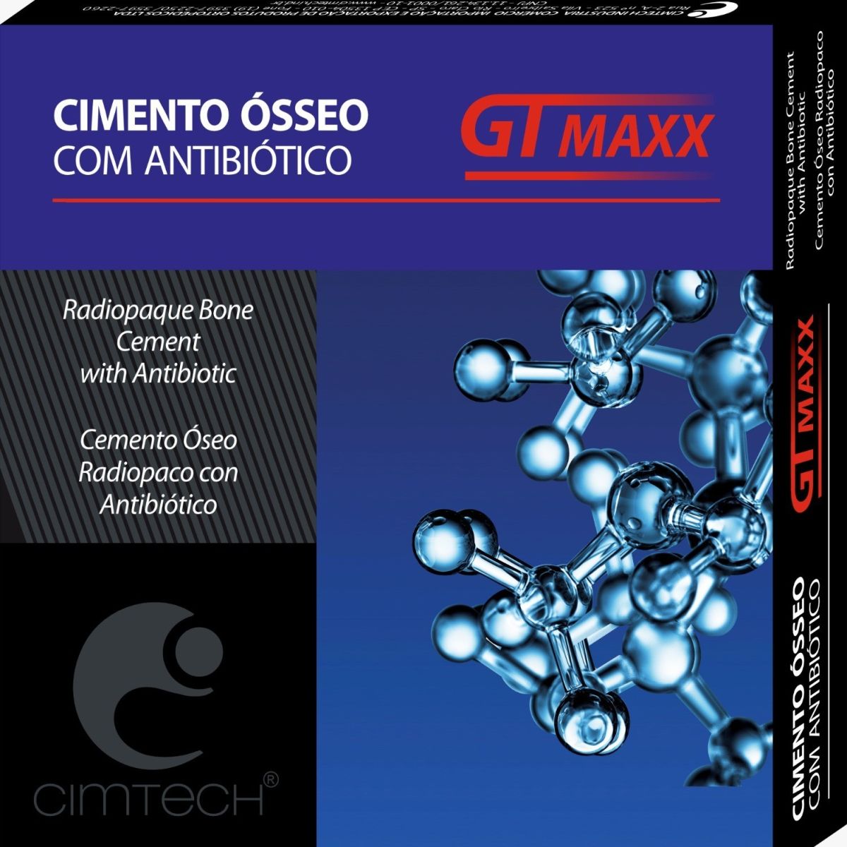 CIMENTO OSSEO COM ANTIBIOTICO GTMAXX