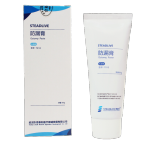 Ostomy adhesive remover, paste, powder, wipes