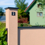 Square flat post pillar cap