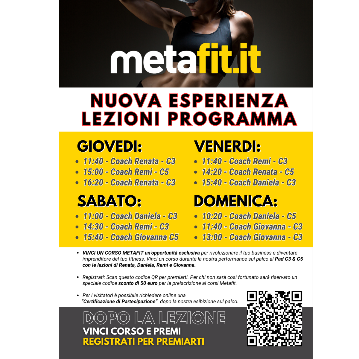 Da Non Perdere - Prenota Per Vincere Un Corso Formazione Metafit!