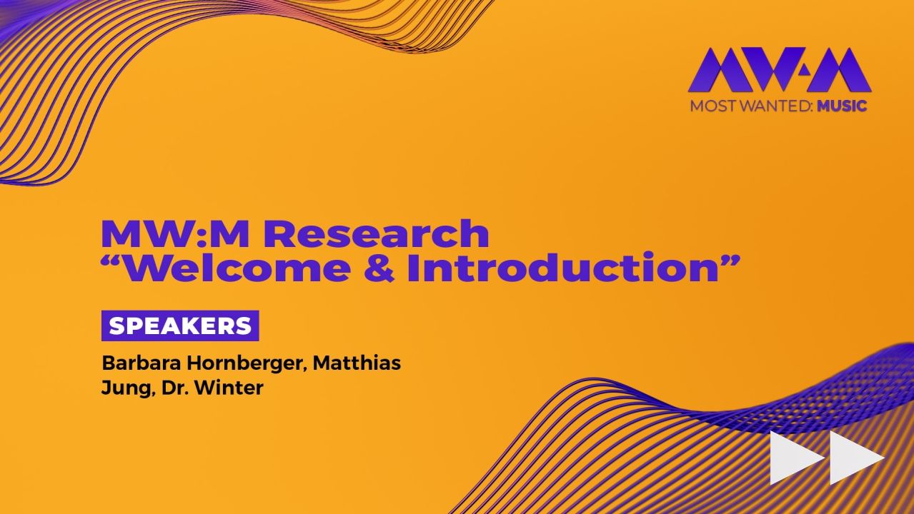 MW:M Research “Welcome & Introduction”