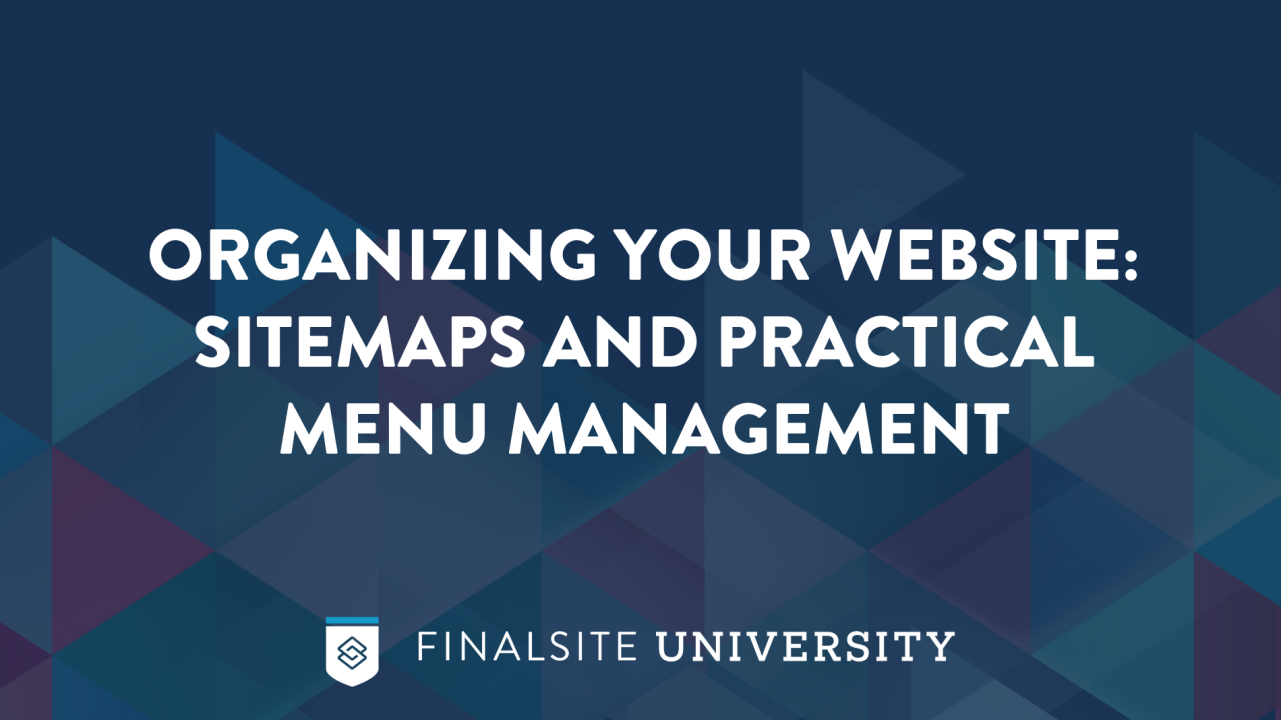 Organizing Your Website: Sitemaps and Practical Menu Management
