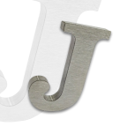 Letra caixa em aço inox escovado