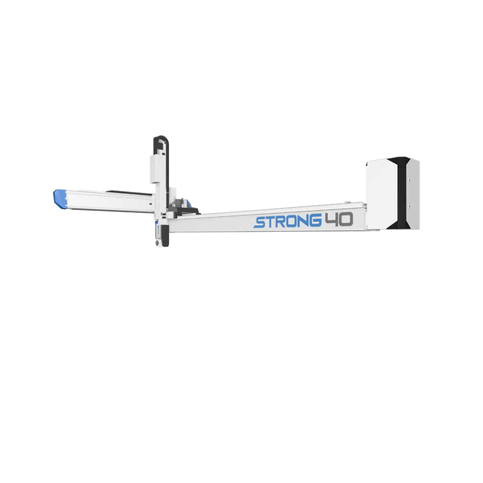 STRONG - ROBÔS DE 3 EIXOS PARA MÁQUINAS INJETORAS DE 700 A 2800 TONELADAS