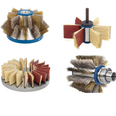 Ferramentas de escovas para lixar perfis