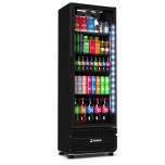 Refrigerador VRS13 Porta de Vidro Full Black 393L