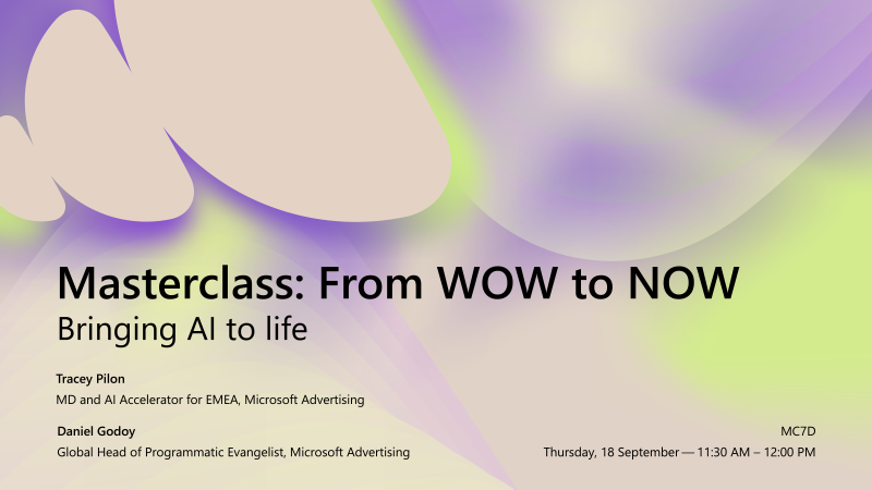 From WOW to NOW: Bringing AI to life