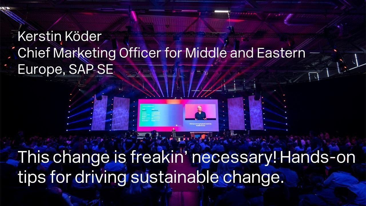 This change is freakin’ necessary! Hands-on tips for driving sustainable change.