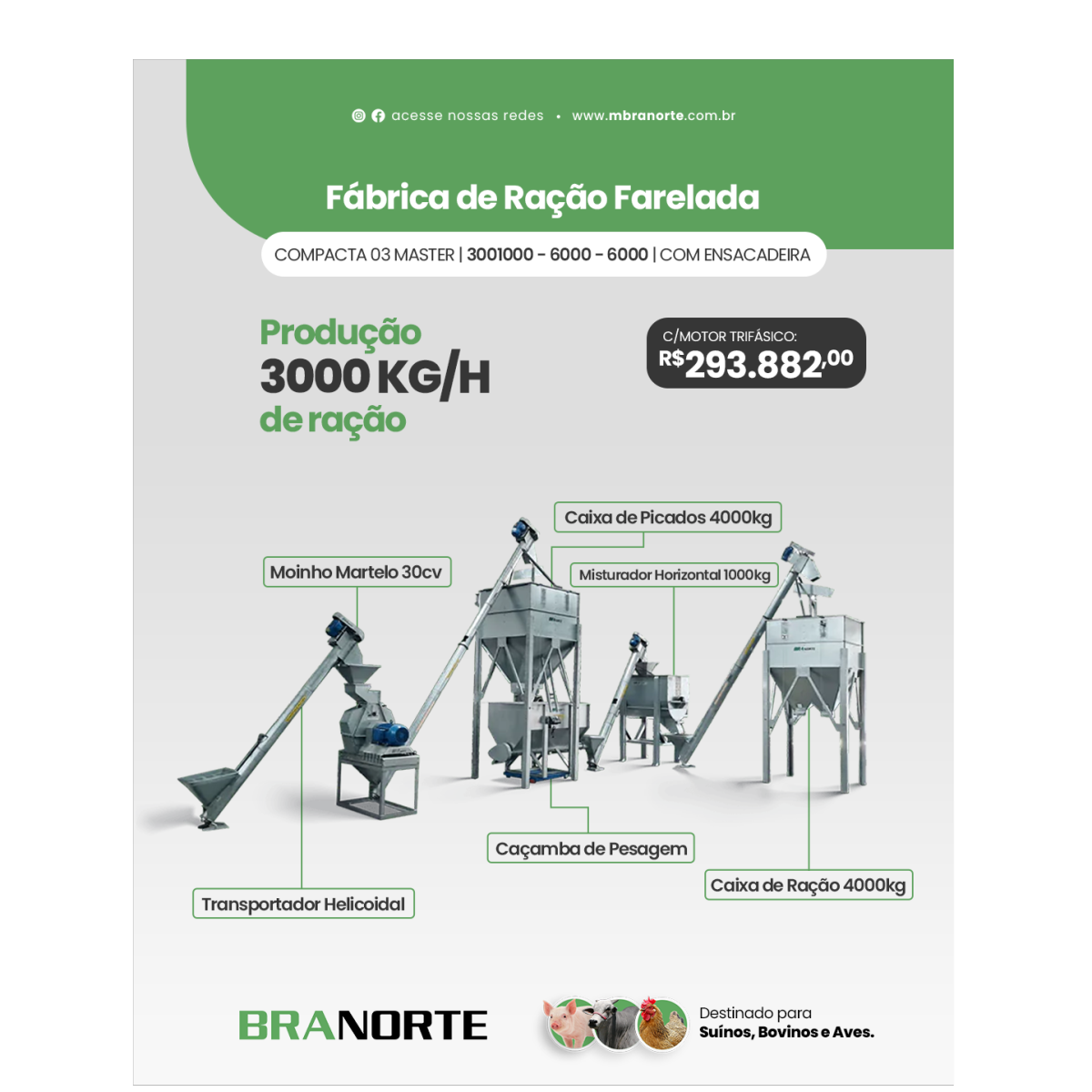 3000Kg/h | Fábrica de Ração Master 03